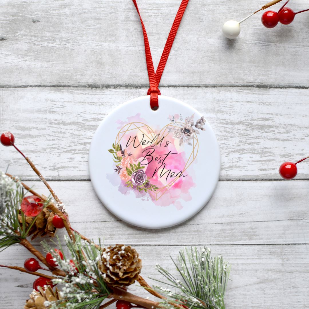 WORLDS BEST MOM ORNAMENT Harlow Boutique Official Online Store