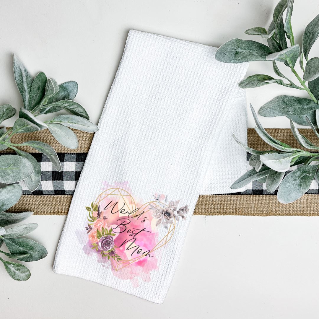 WORLDS BEST MOM TEA TOWEL Harlow Boutique Official Online Store