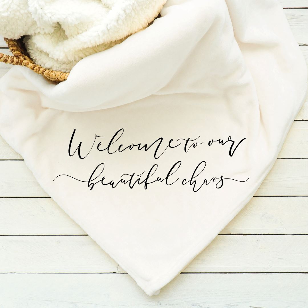 Welcome To Our Beautiful Chaos Blanket Blankets Harlow Boutique Official Online Store