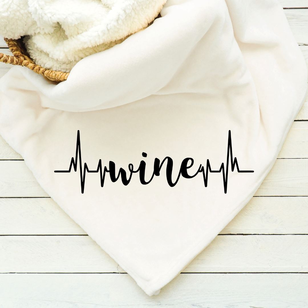 Wine Heartbeat Blanket Blankets Harlow Boutique Official Online Store
