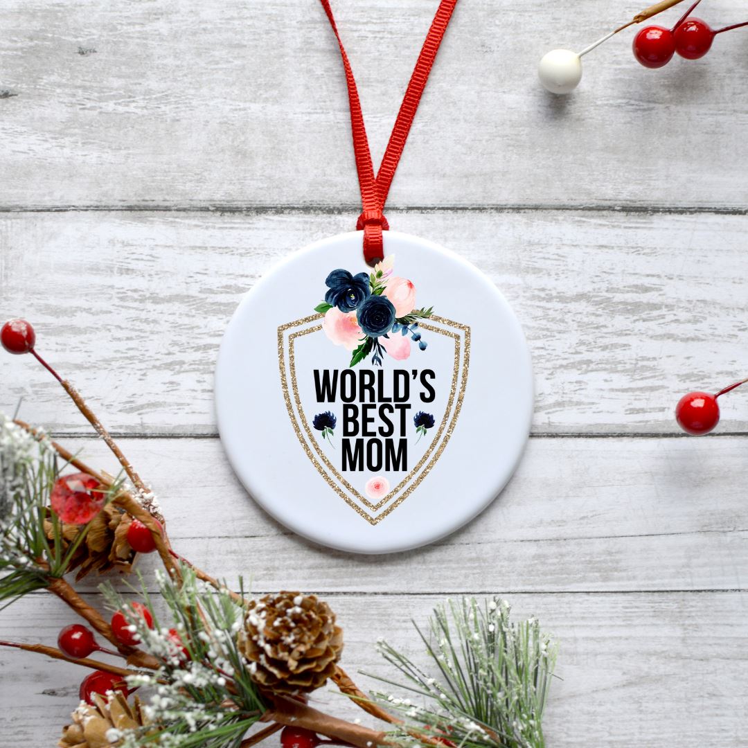 WORLDS BEST MOM ORNAMENT Harlow Boutique Official Online Store