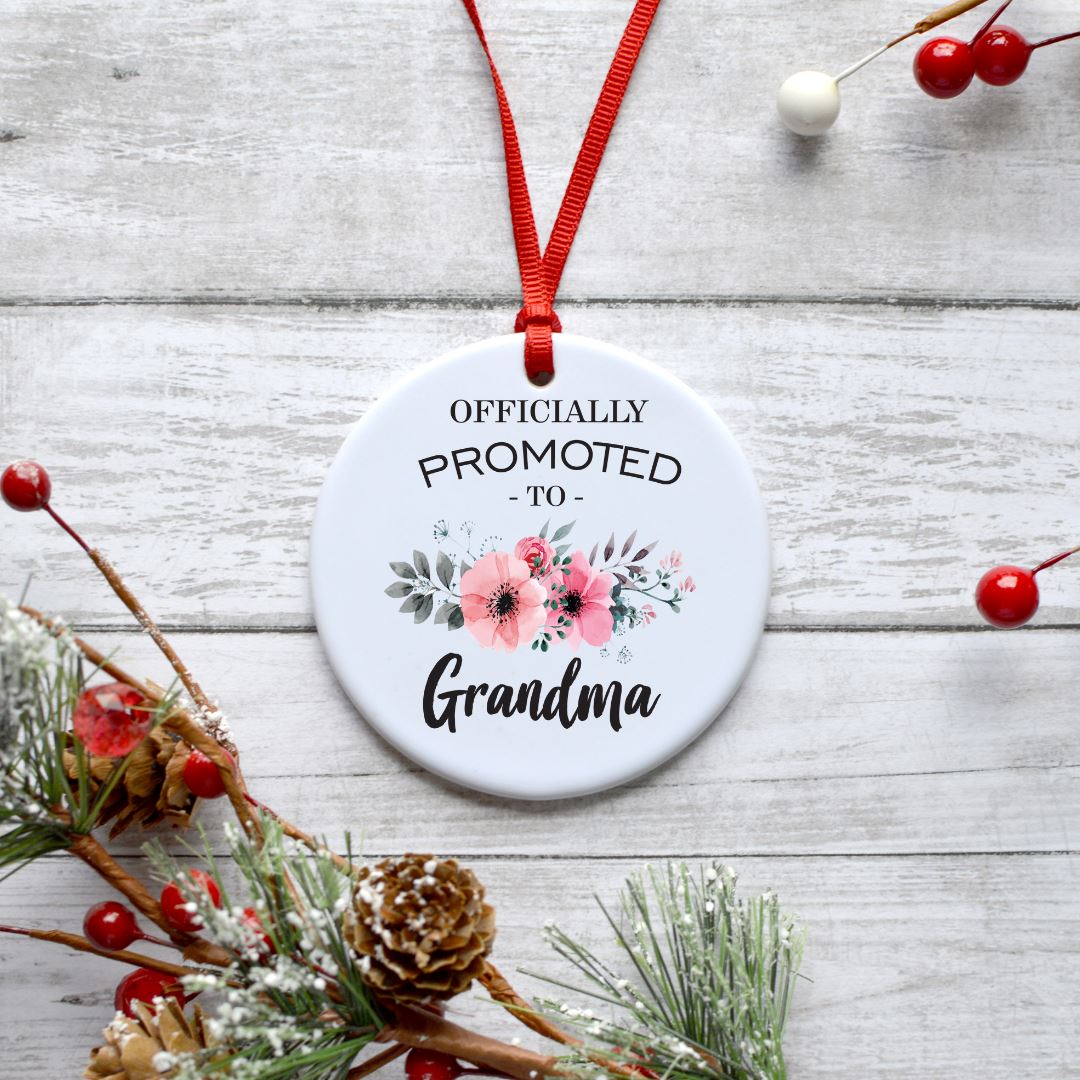 OFFICIALLY PROMOTED TO GRANDMA ORNAMENT Harlow Boutique Official Online Store
