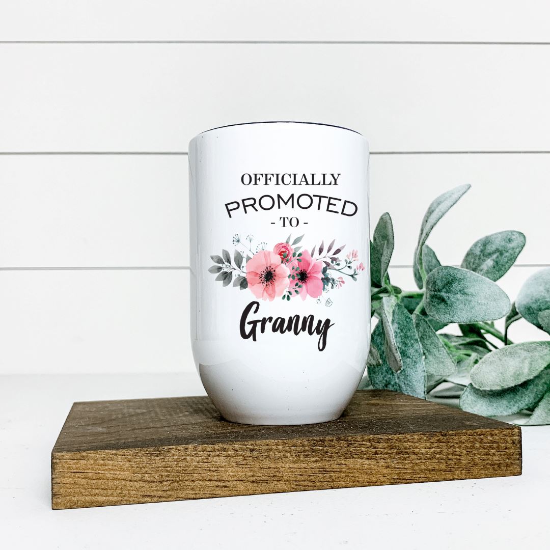 OFFICIALLY PROMOTED TO GRANNY WINE TUMBLER Harlow Boutique Official Online Store