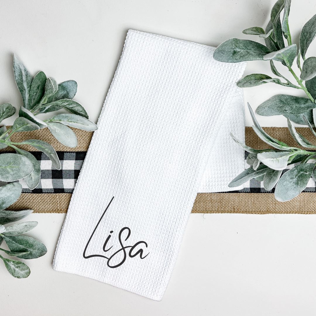 FIRST NAME TEA TOWEL Tea Towel Harlow Boutique Official Online Store