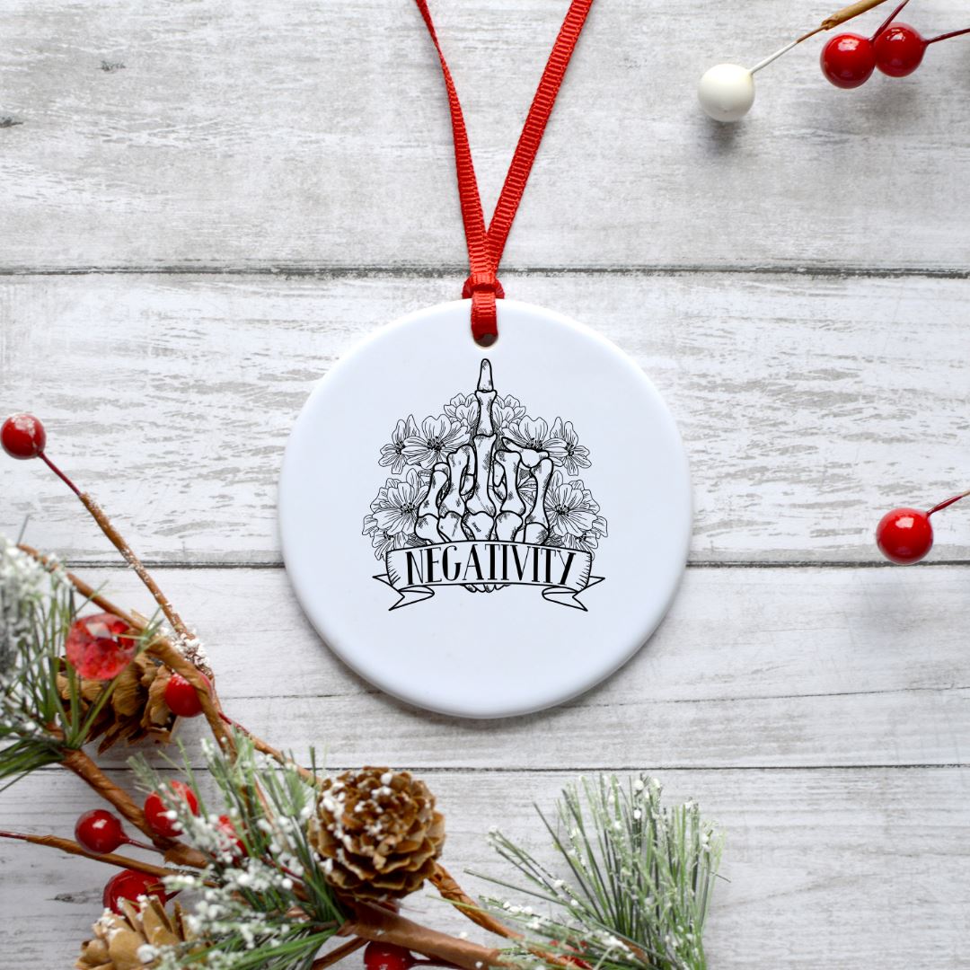 FUCK NEGATIVITY ORNAMENT Harlow Boutique Official Online Store