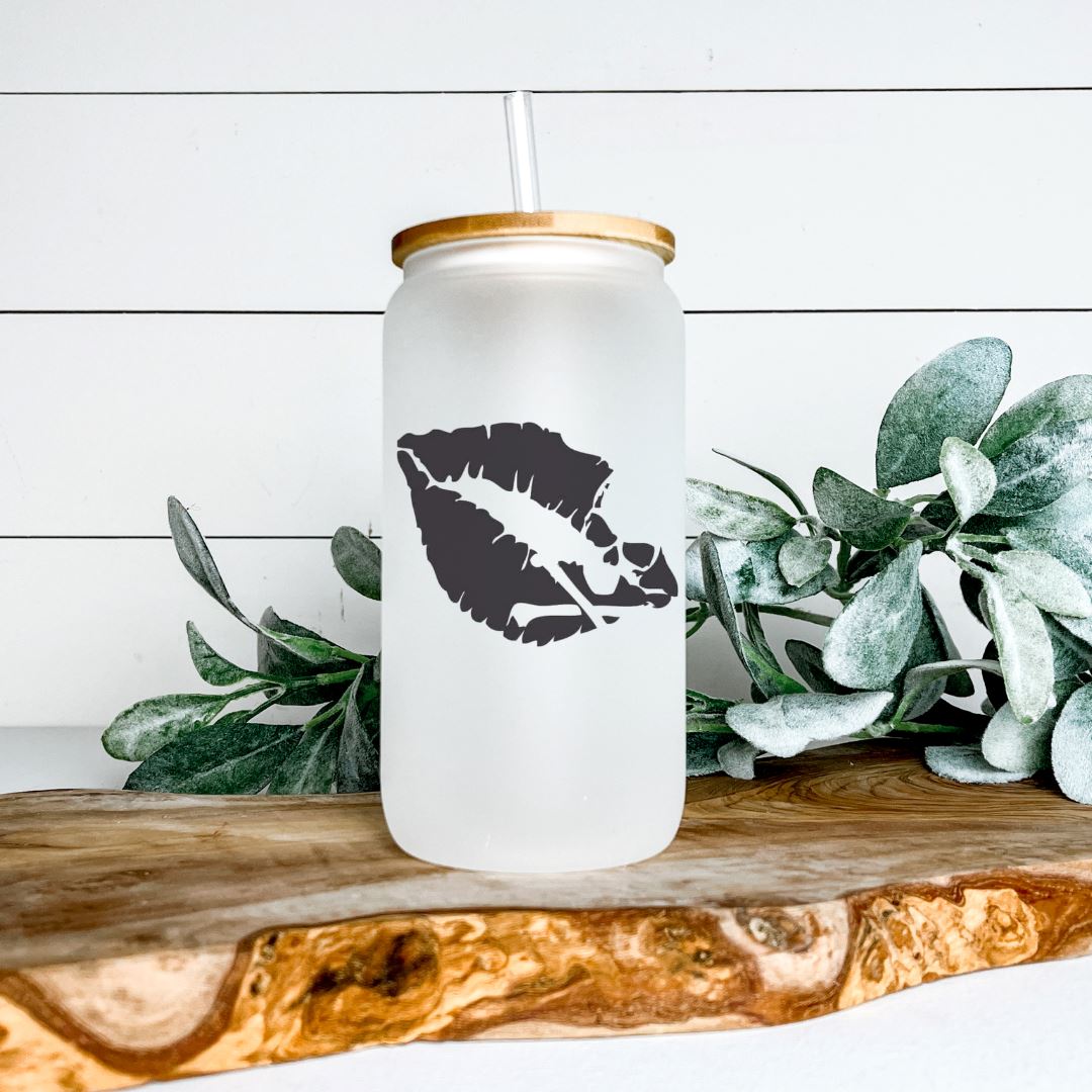 KISS OF DEATH GLASS JAR TUMBLER Harlow Boutique Official Online Store