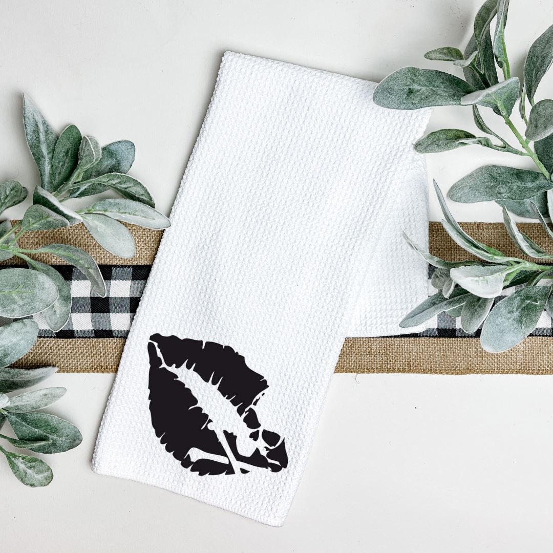 KISS OF DEATH LIPS TEA TOWEL Harlow Boutique Official Online Store