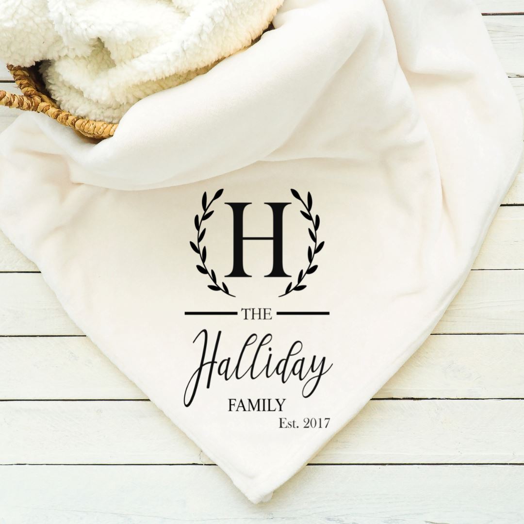 Last Name Blanket Blankets Harlow Boutique Official Online Store