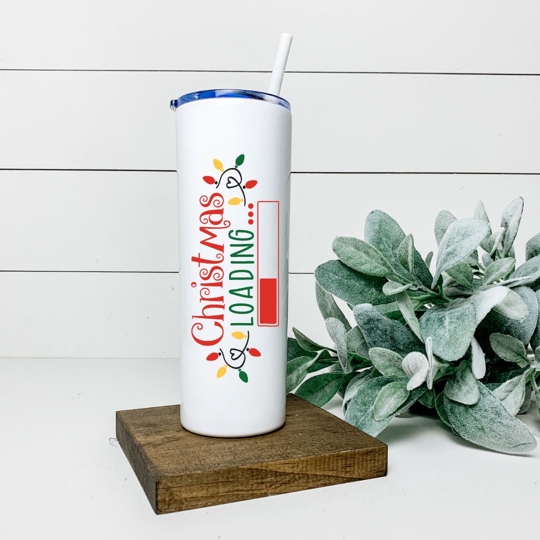 CHRISTMAS LOADING TALL TUMBLER Tumblers Harlow Boutique Official Online Store