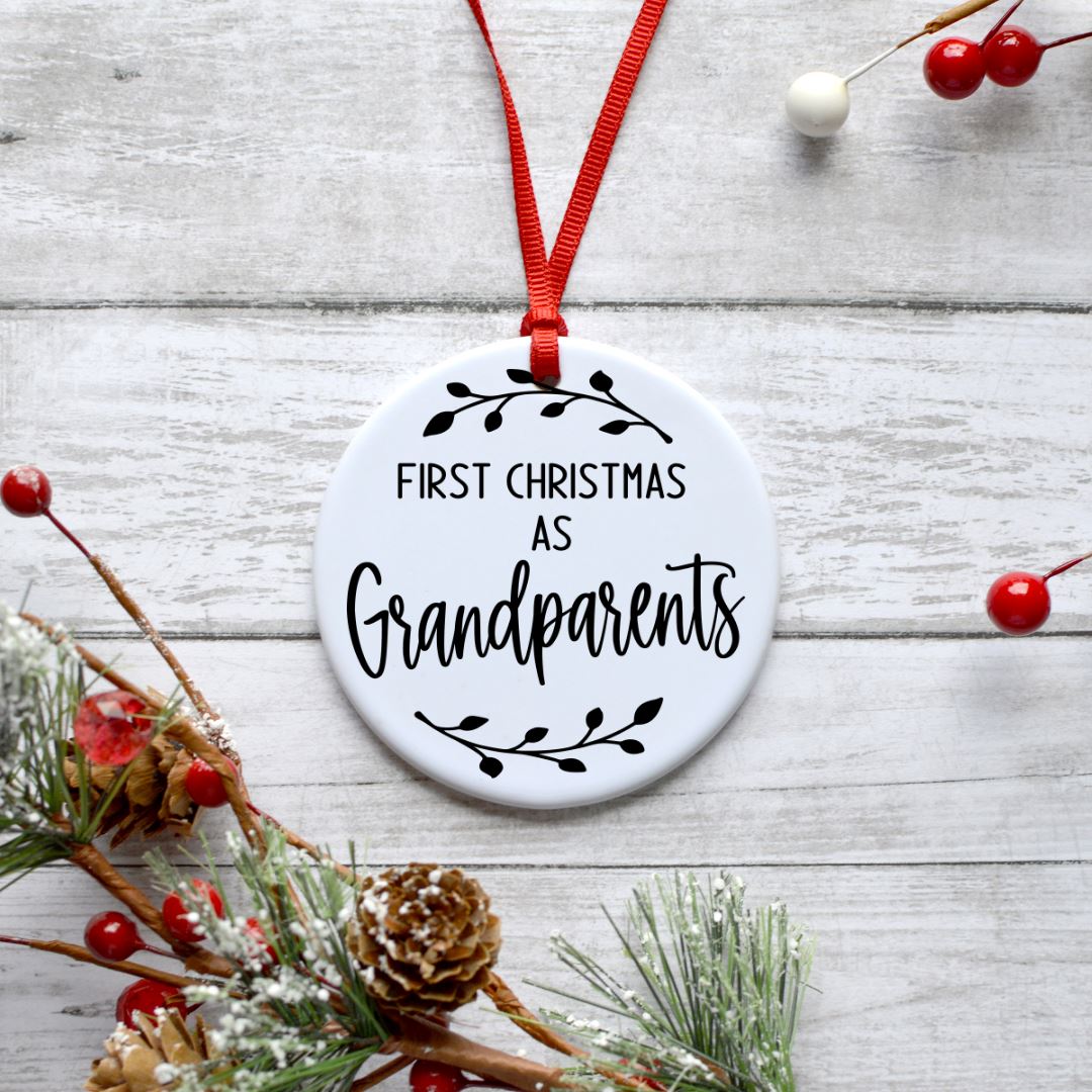 FIRST CHRISTMAS AS GRANDPARENTS ORNAMENT Harlow Boutique Official Online Store