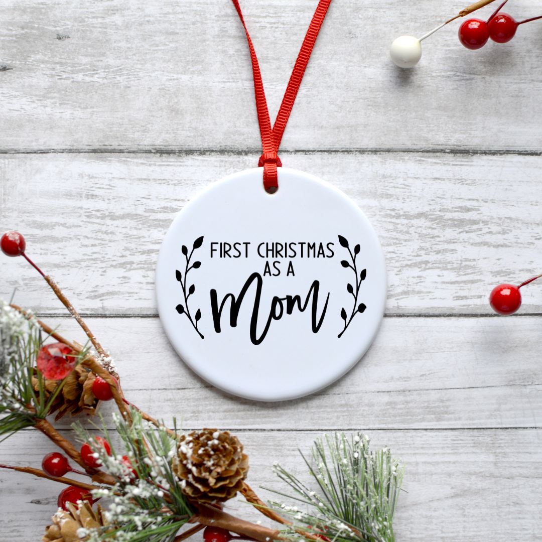 FIRST CHRISTMAS AS A MOM ORNAMENT Harlow Boutique Official Online Store
