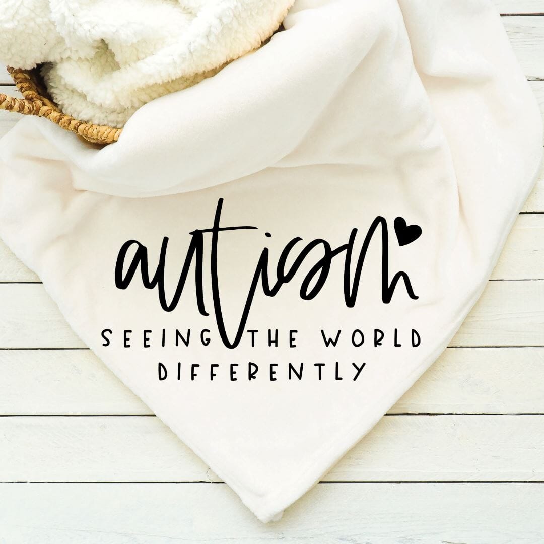 Autism Seeing the World Differently Blanket mws_apo_generated Harlow Boutique Official Online Store