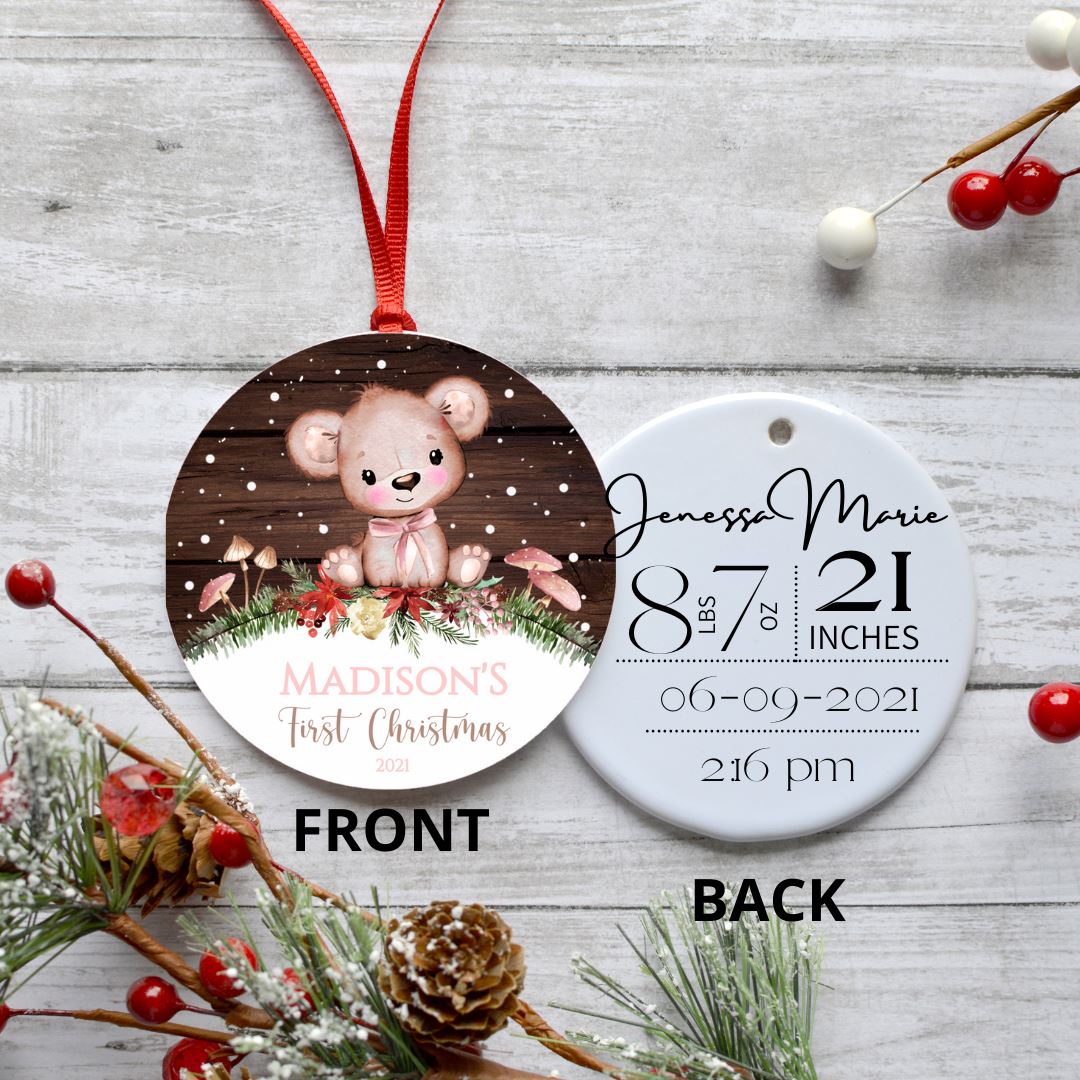 FIRST CHRISTMAS BEAR ORNAMENT Harlow Boutique Official Online Store