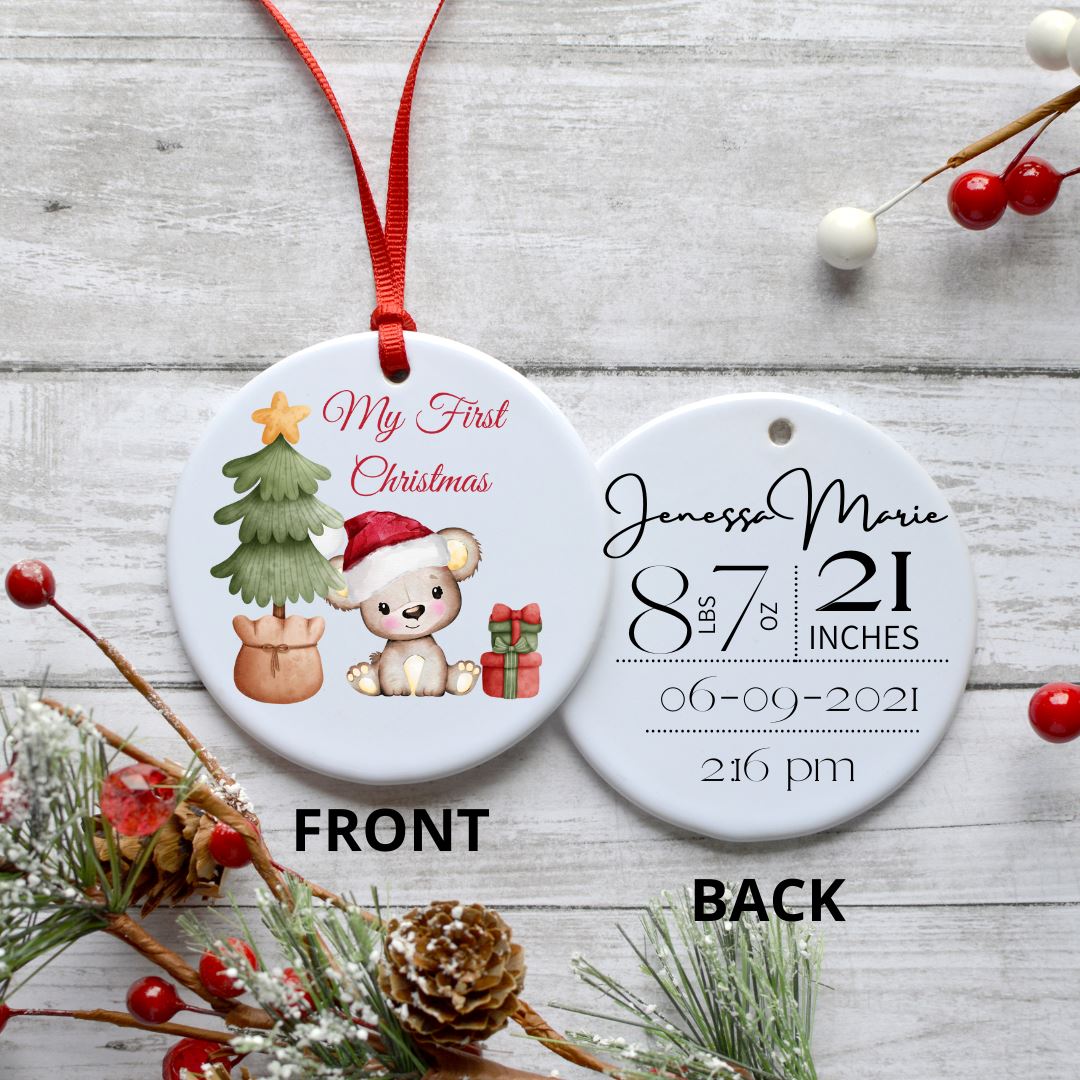 MY FIRST CHRISTMAS BEAR ORNAMENT Harlow Boutique Official Online Store