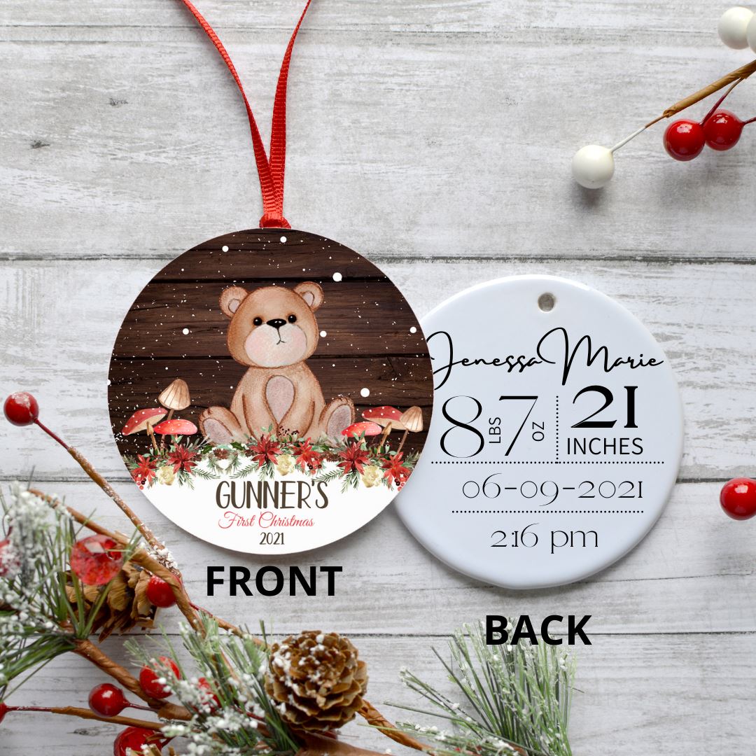 FIRST CHRISTMAS BEAR ORNAMENT Harlow Boutique Official Online Store