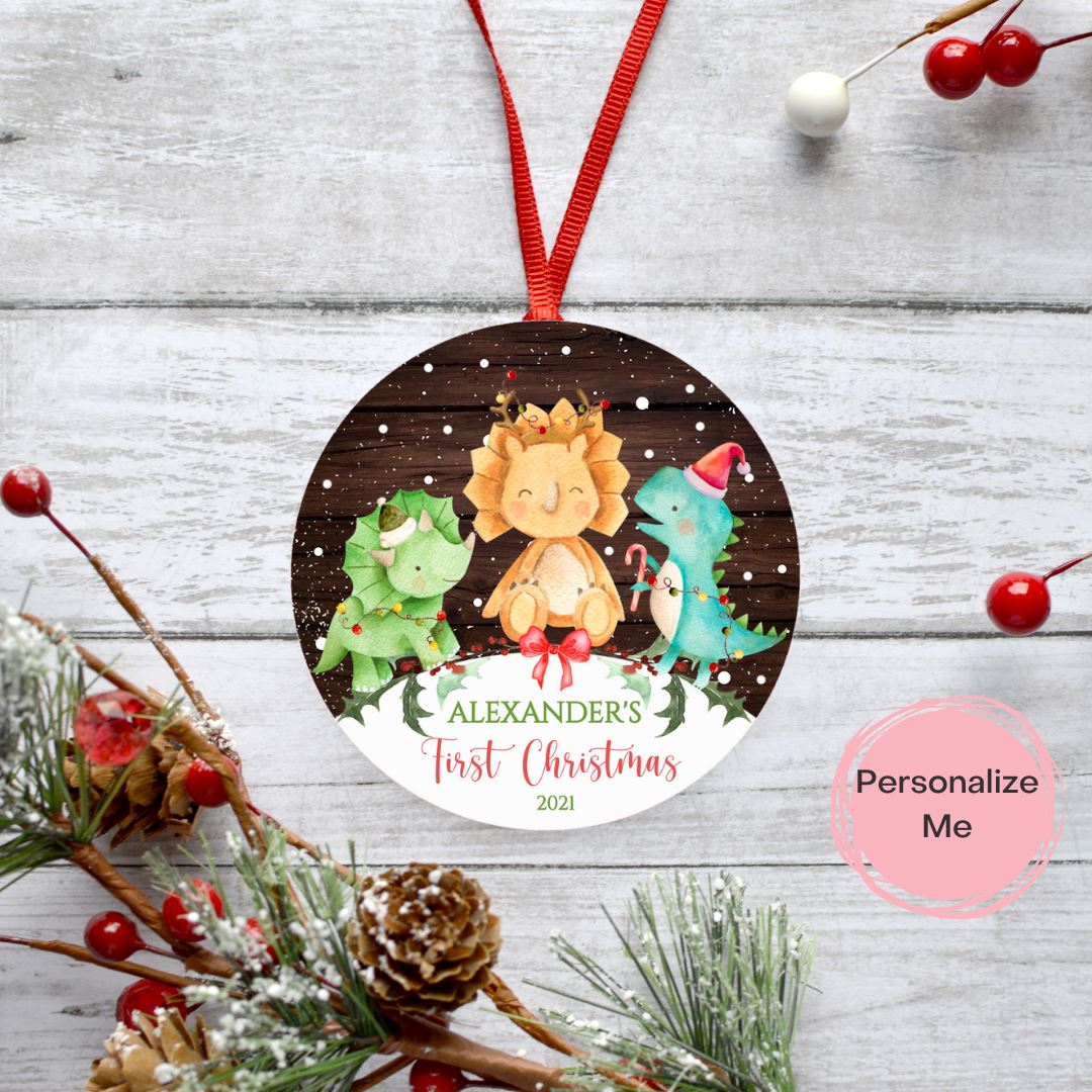 FIRST CHRISTMAS DINOSAUR ORNAMENT Harlow Boutique Official Online Store