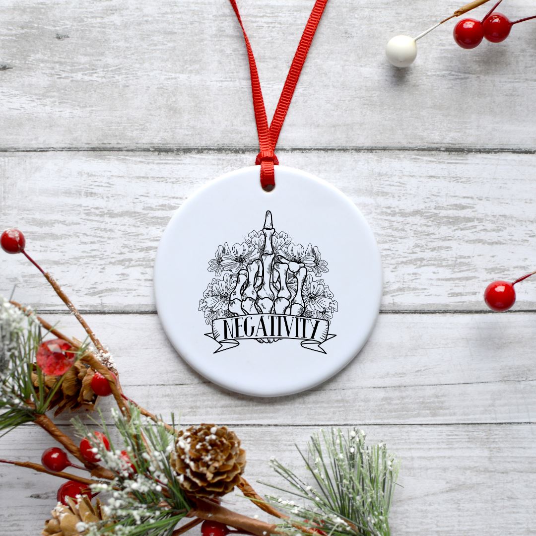 FUCK NEGATIVITY ORNAMENT Harlow Boutique Official Online Store