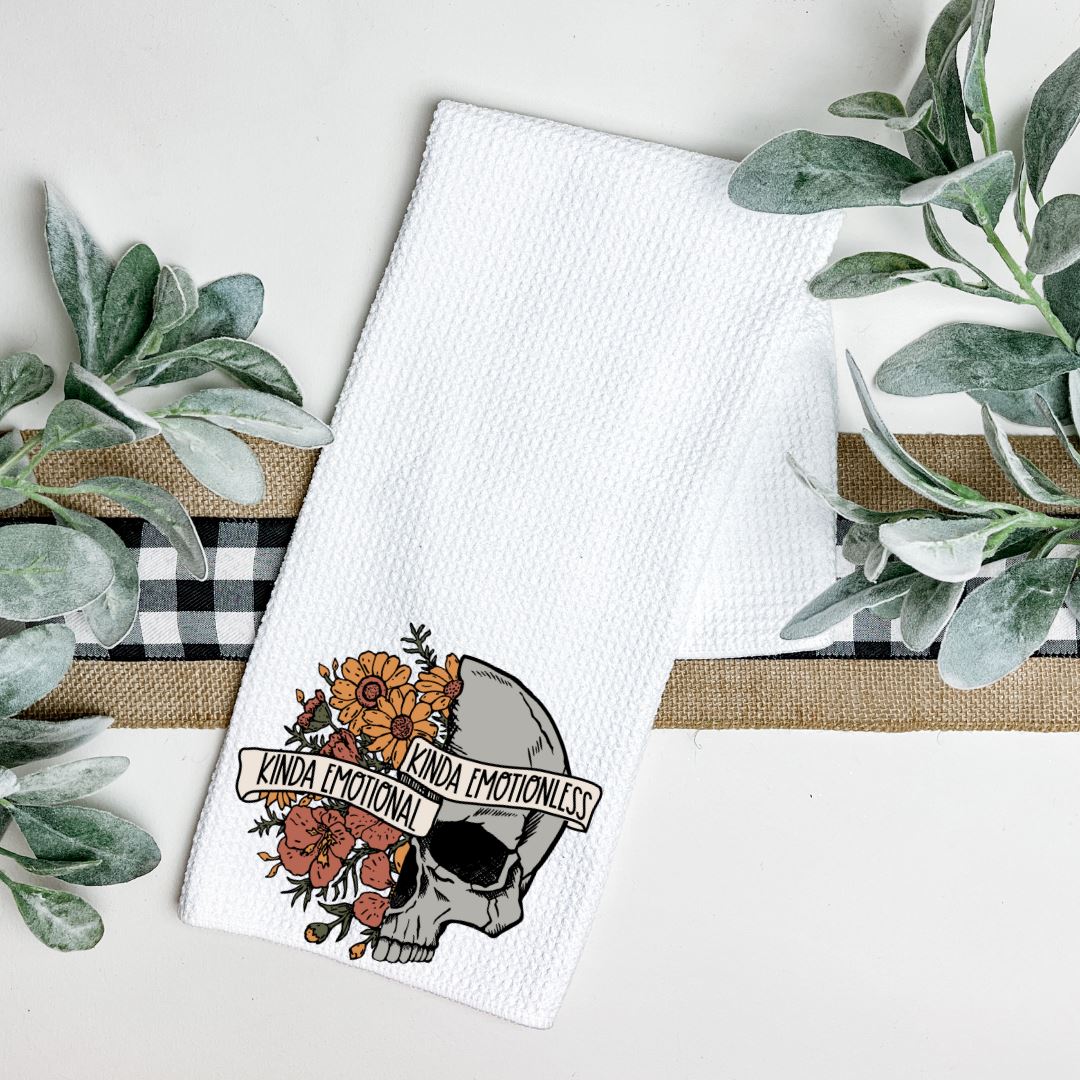 KINDA EMOTIONAL KINDA EMOTIONLESS- COLOR TEA TOWEL Harlow Boutique Official Online Store