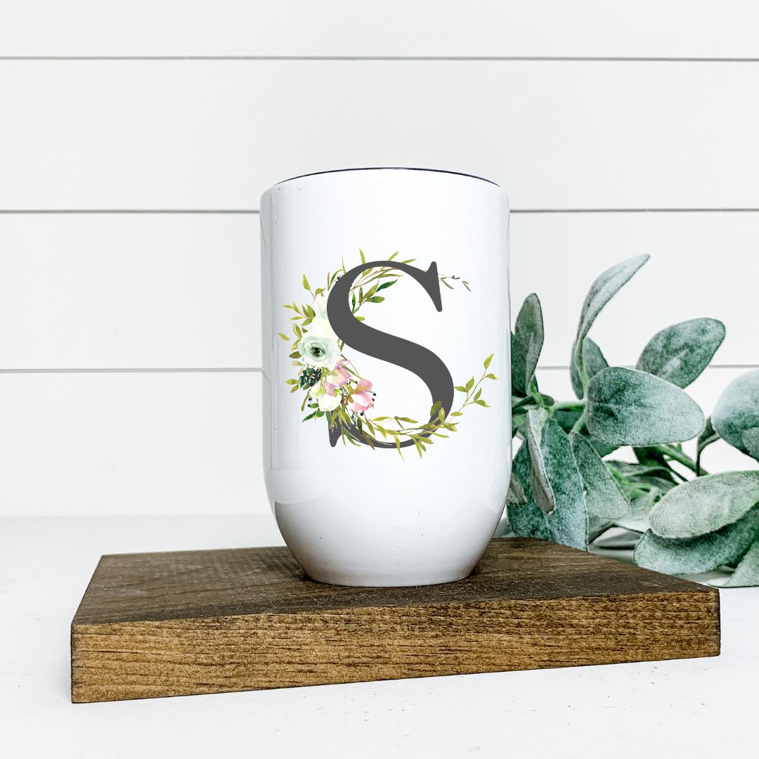 LETTER S WINE TUMBLER Harlow Boutique Official Online Store