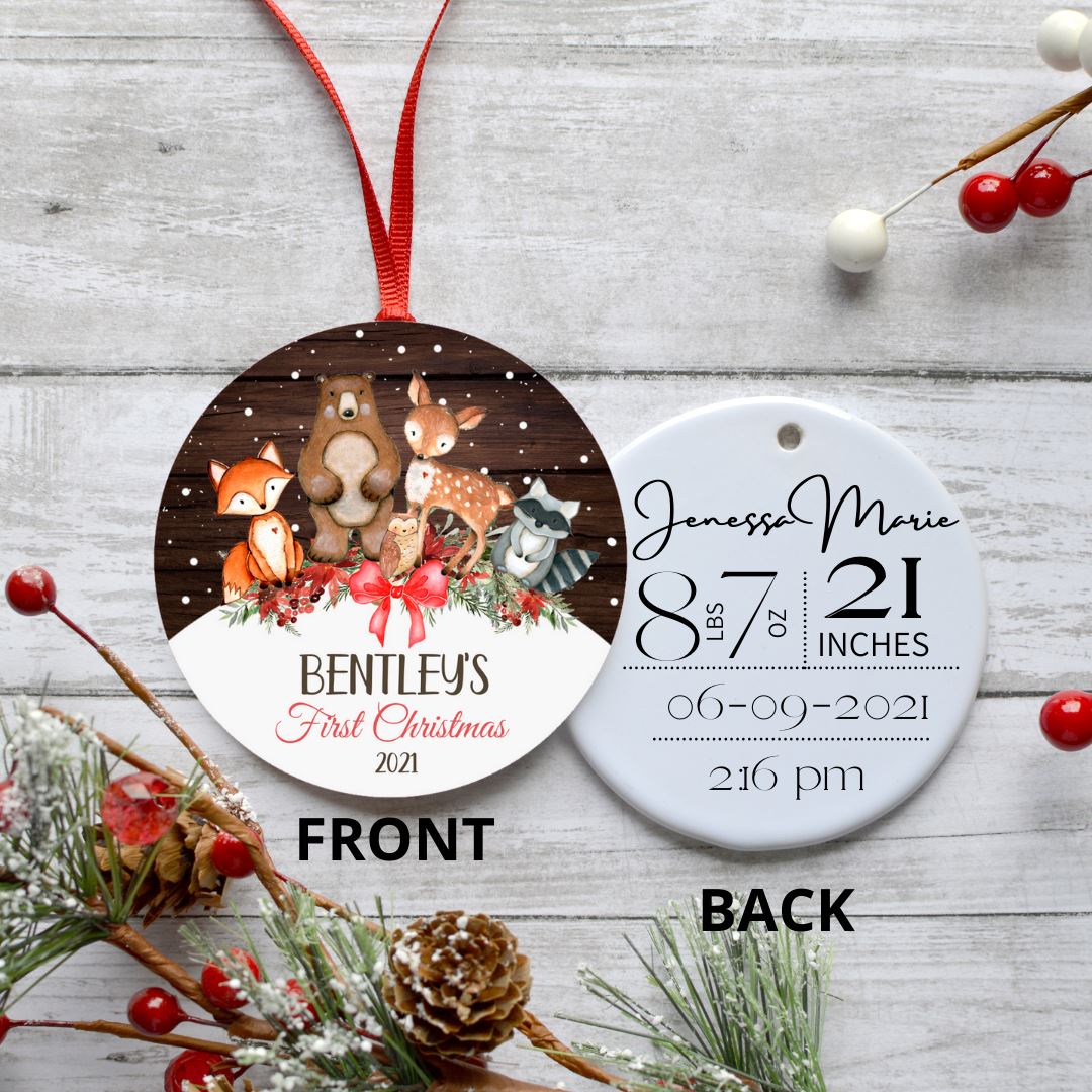 FIRST CHRISTMAS FOREST ANIMALS ORNAMENT Harlow Boutique Official Online Store