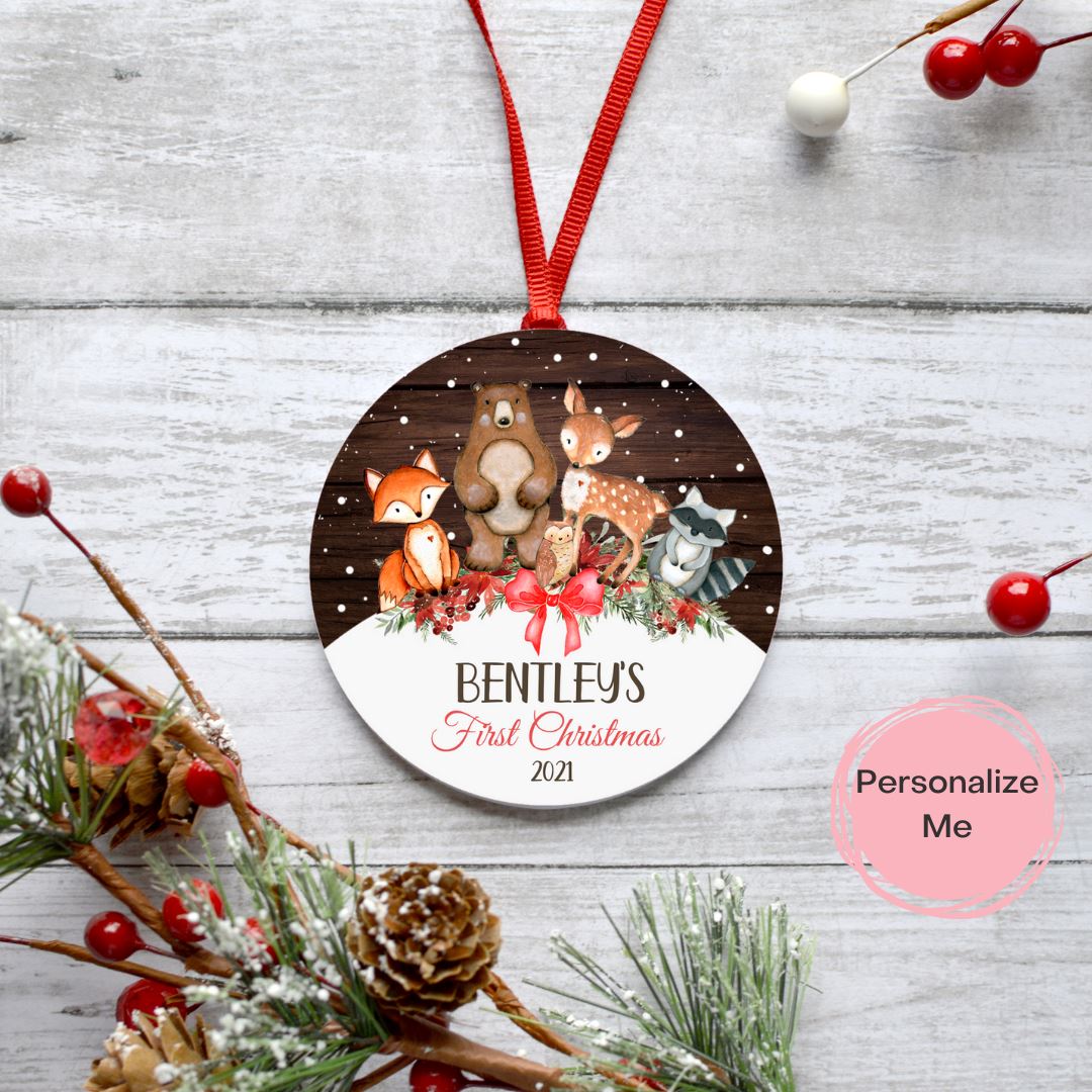 FIRST CHRISTMAS FOREST ANIMALS ORNAMENT Harlow Boutique Official Online Store