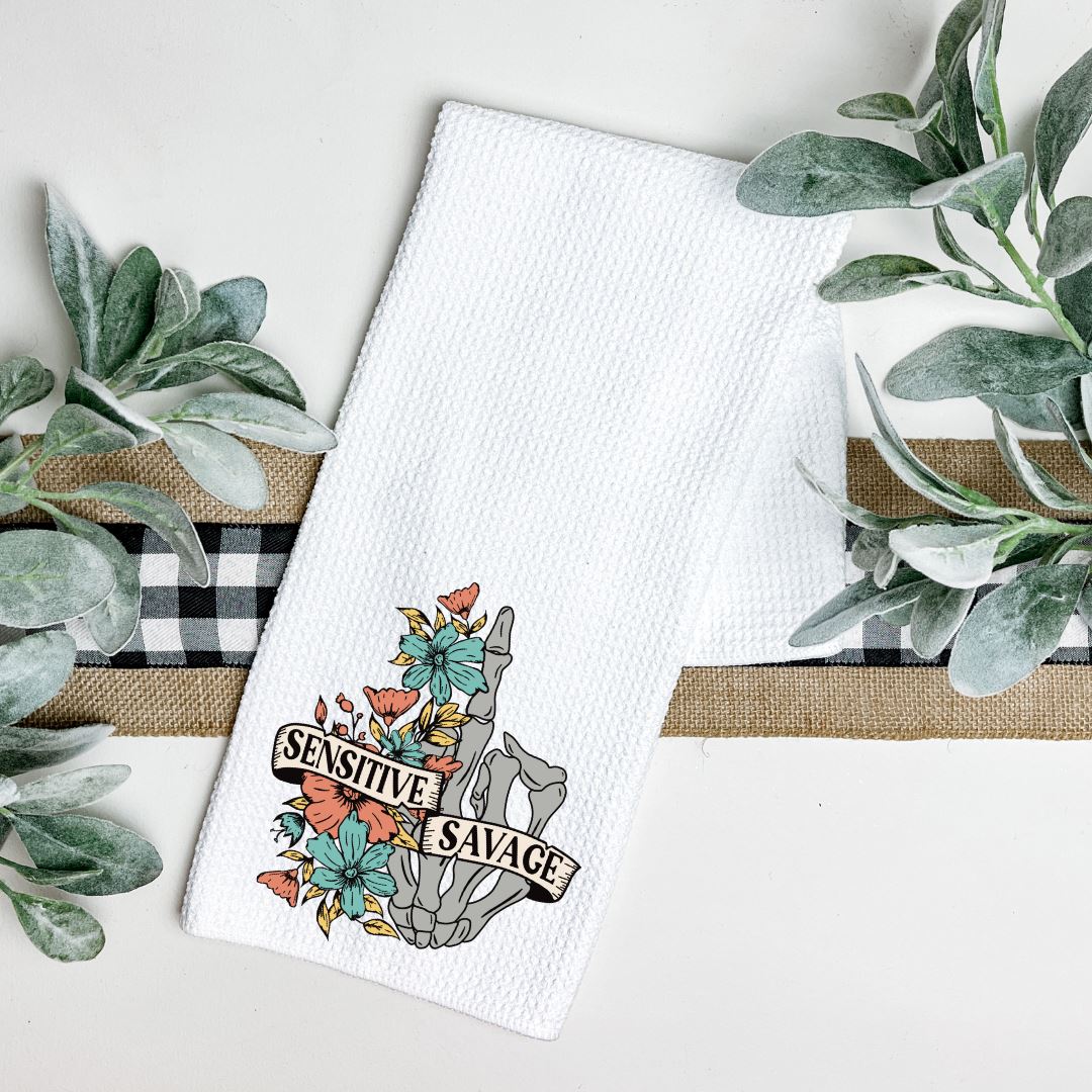 Sensitive Savage TEA TOWEL Harlow Boutique Official Online Store