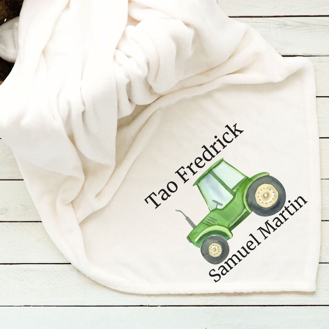 Tractor Baby Blanket Blankets Harlow Boutique Official Online Store