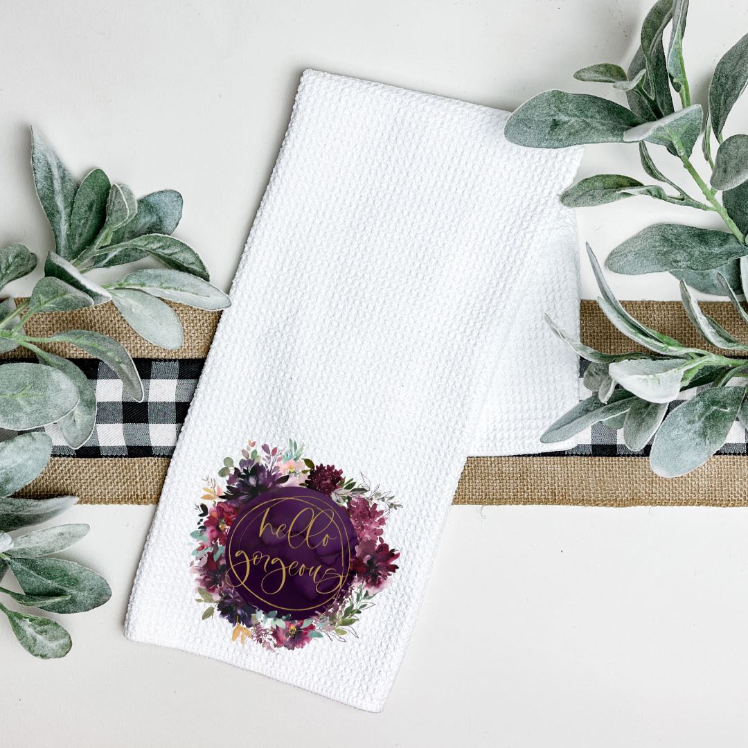 HELLO GORGEOUS TEA TOWEL Harlow Boutique Official Online Store