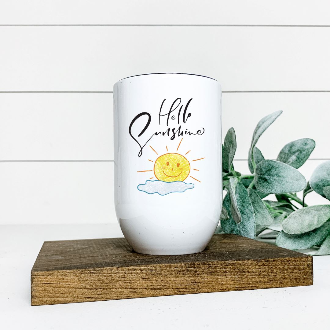 HELLO SUNSHINE WINE TUMBLER Harlow Boutique Official Online Store