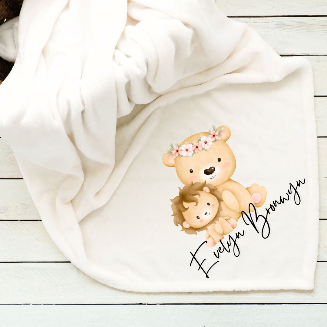Lions Floral Baby Blanket Blankets Harlow Boutique Official Online Store