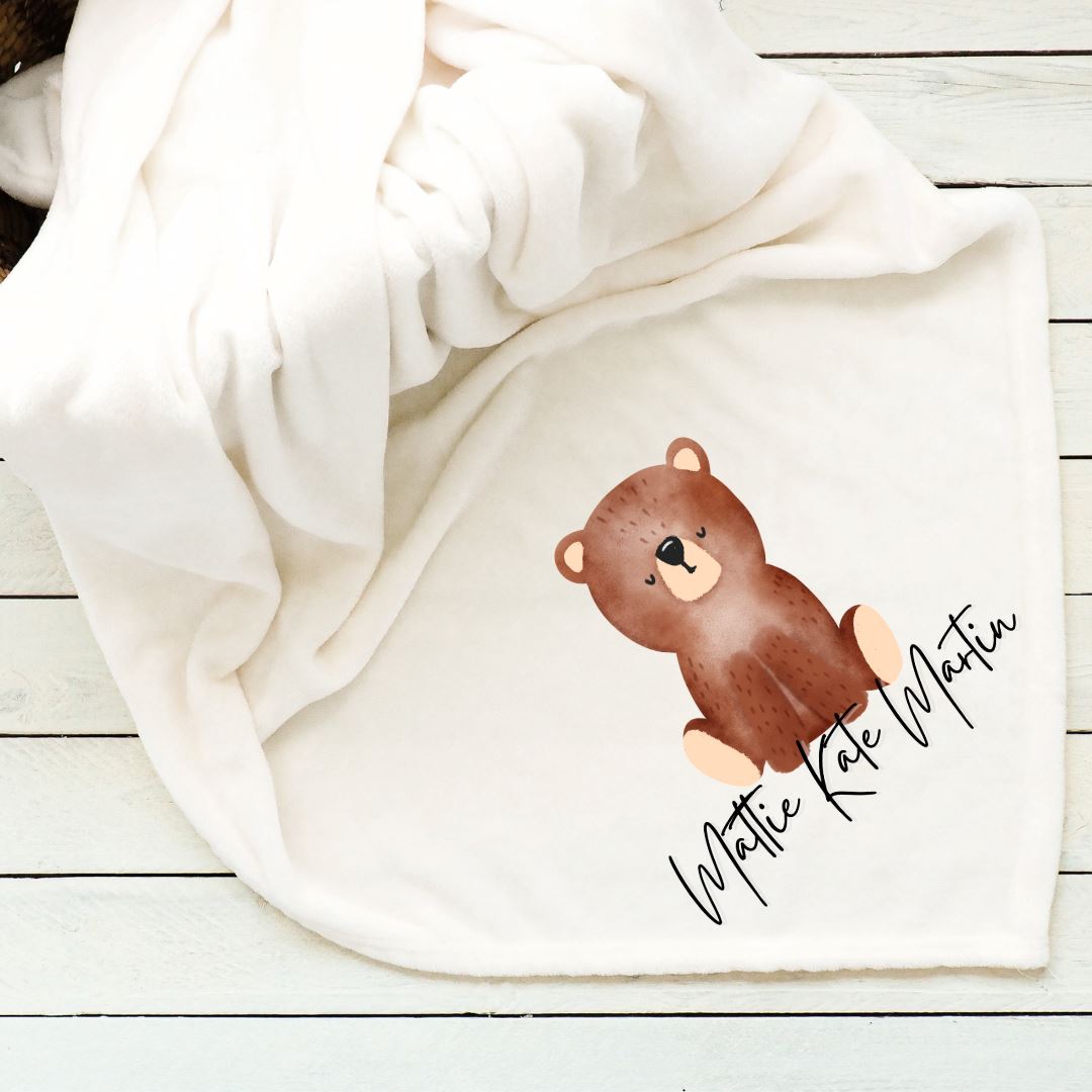 Brown Bear Baby Blanket Blankets Harlow Boutique Official Online Store