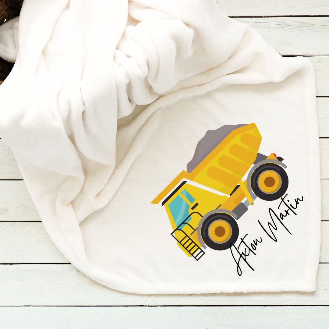 Construction Rock Truck Baby Blanket Blankets Harlow Boutique Official Online Store