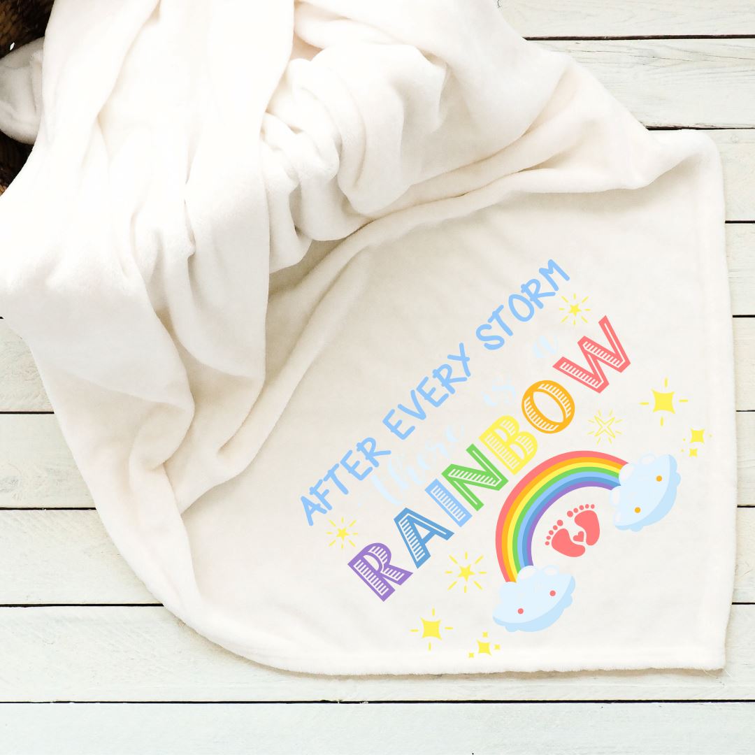 Rainbow - After Every Storm There is a Rainbow Baby Blanket Blankets Harlow Boutique Official Online Store