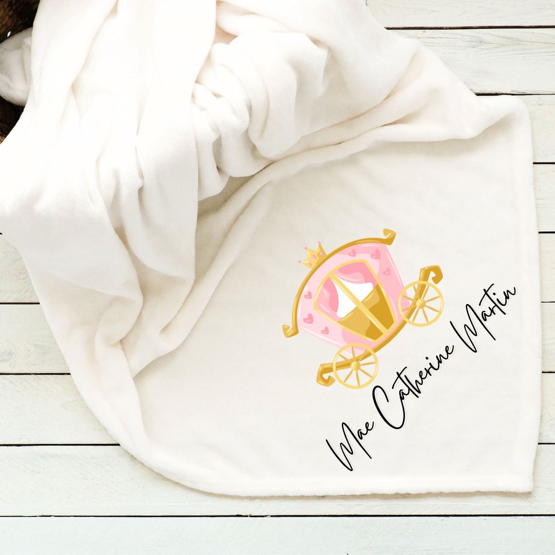 Princess Carriage Baby Blanket Blankets Harlow Boutique Official Online Store