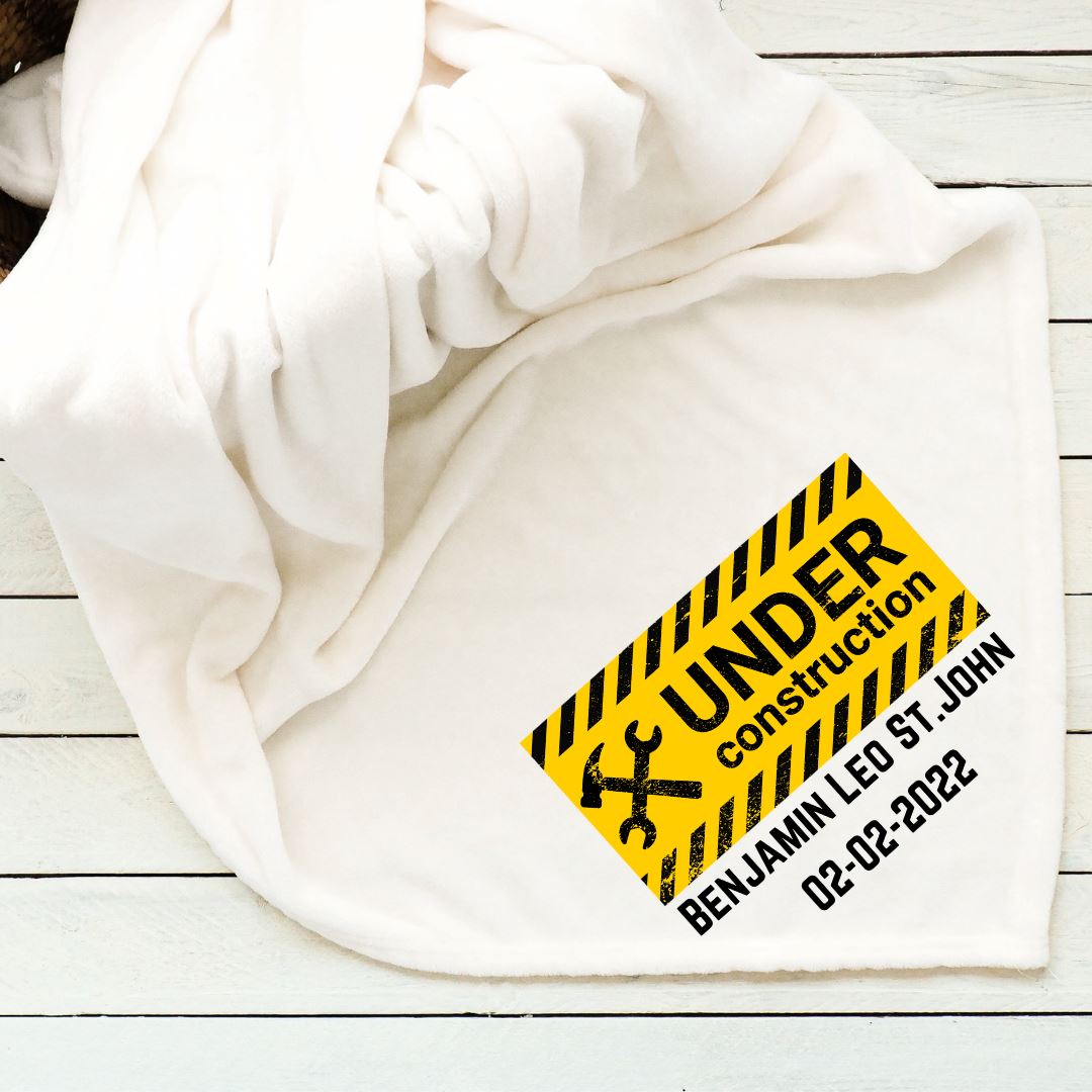 Construction - Under Construction Baby Blanket Blankets Harlow Boutique Official Online Store
