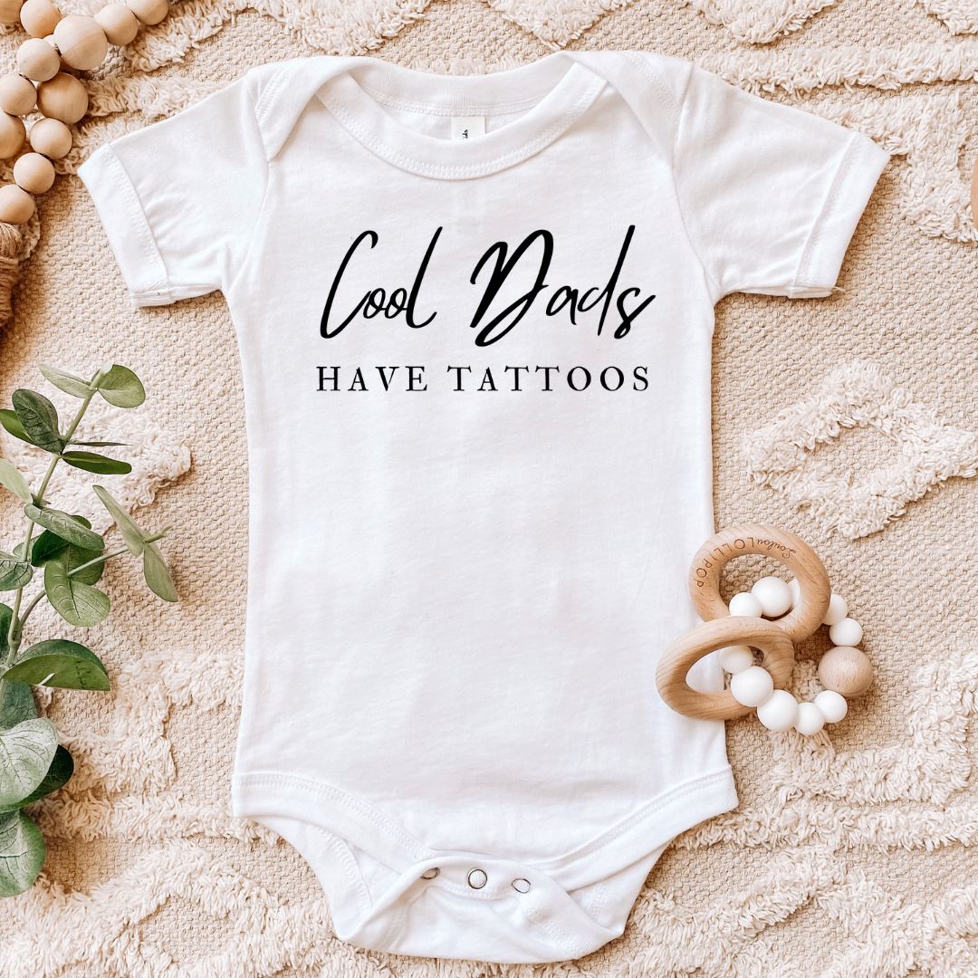 Cool Dads Have Tattoos Baby Bodysuit Harlow Boutique Official Online Store
