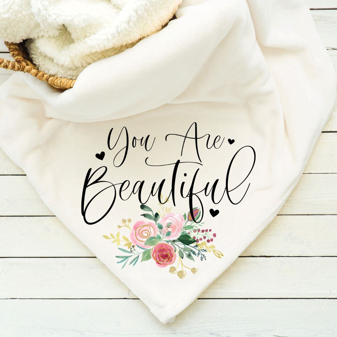 You Are Beautiful Blanket Blankets Harlow Boutique Official Online Store