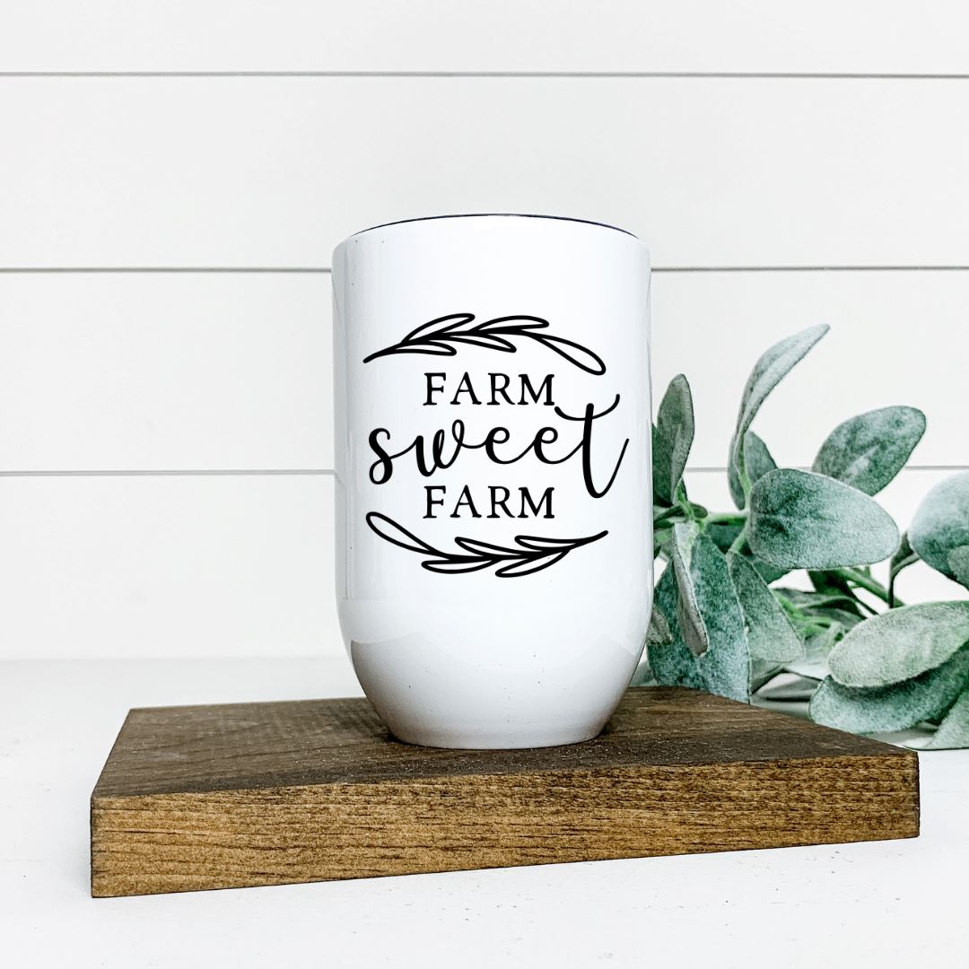 FARM SWEET FARM WINE TUMBLER Harlow Boutique Official Online Store