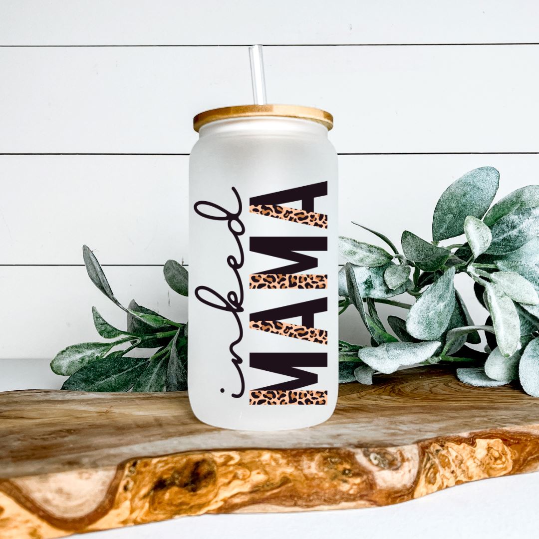 INKED MAMA GLASS JAR TUMBLER Harlow Boutique Official Online Store