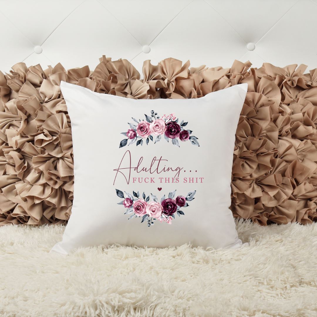 ADULTING FUCK THIS SHIT PILLOW Harlow Boutique Official Online Store
