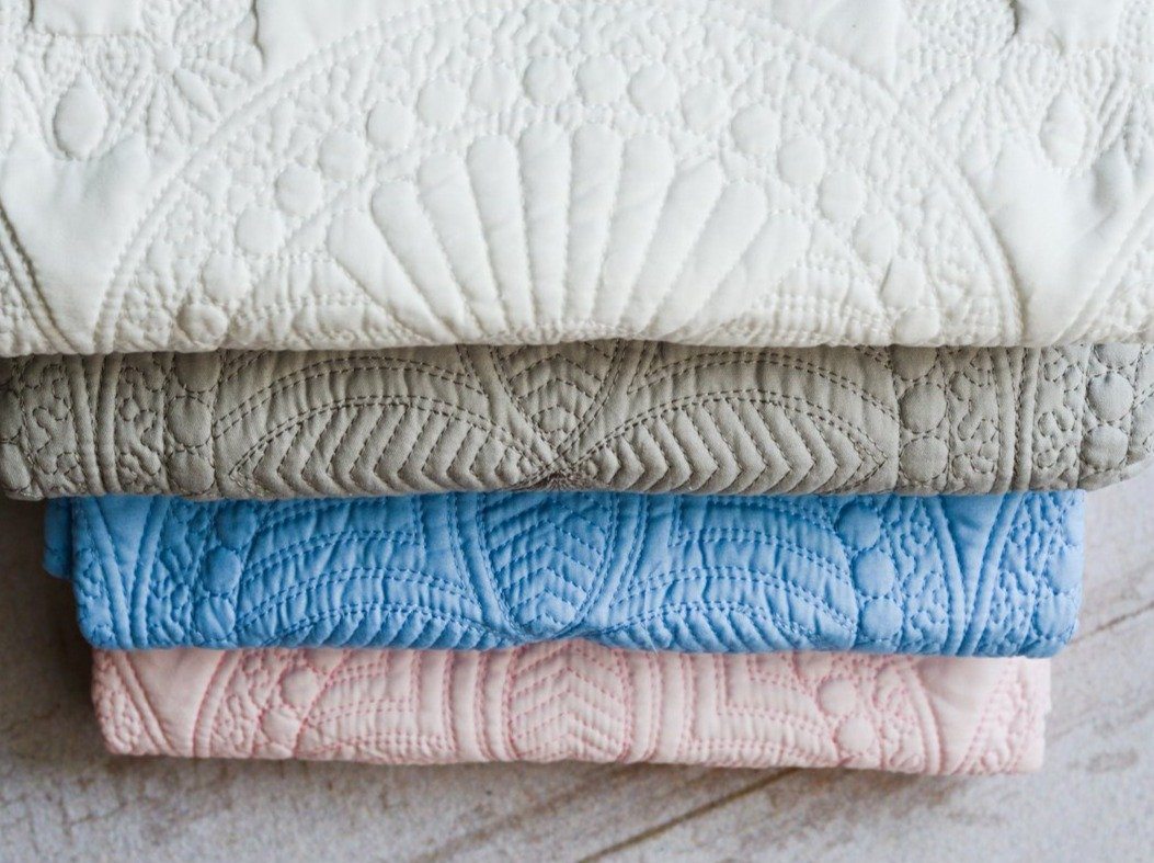 Embroidered Monogram Quilt Blanket Harlow Baby Boutique