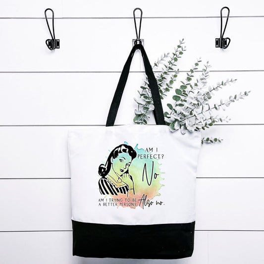 Am I Perfect Tote Bag Harlow Boutique Official Online Store 