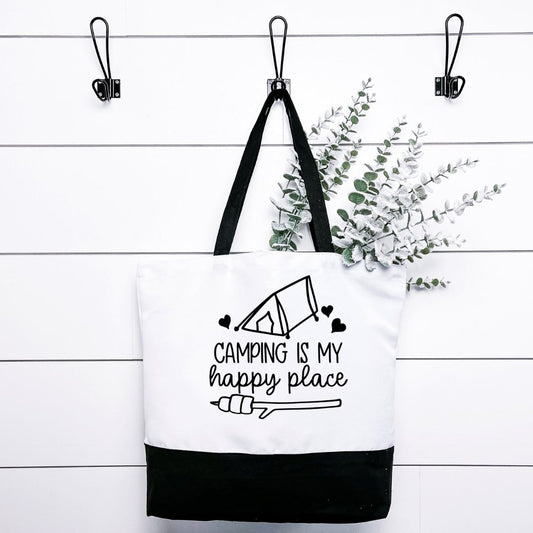 Camping Is My Happy Place Tote Bag Harlow Boutique Official Online Store 