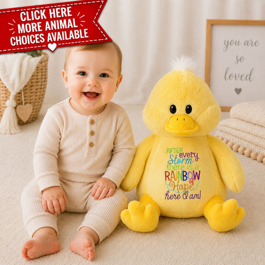 After Every Storm There is a Rainbow of Hope Here I Am Stuffed Animals Stuffed Animal Harlow Boutique Official Online Store 