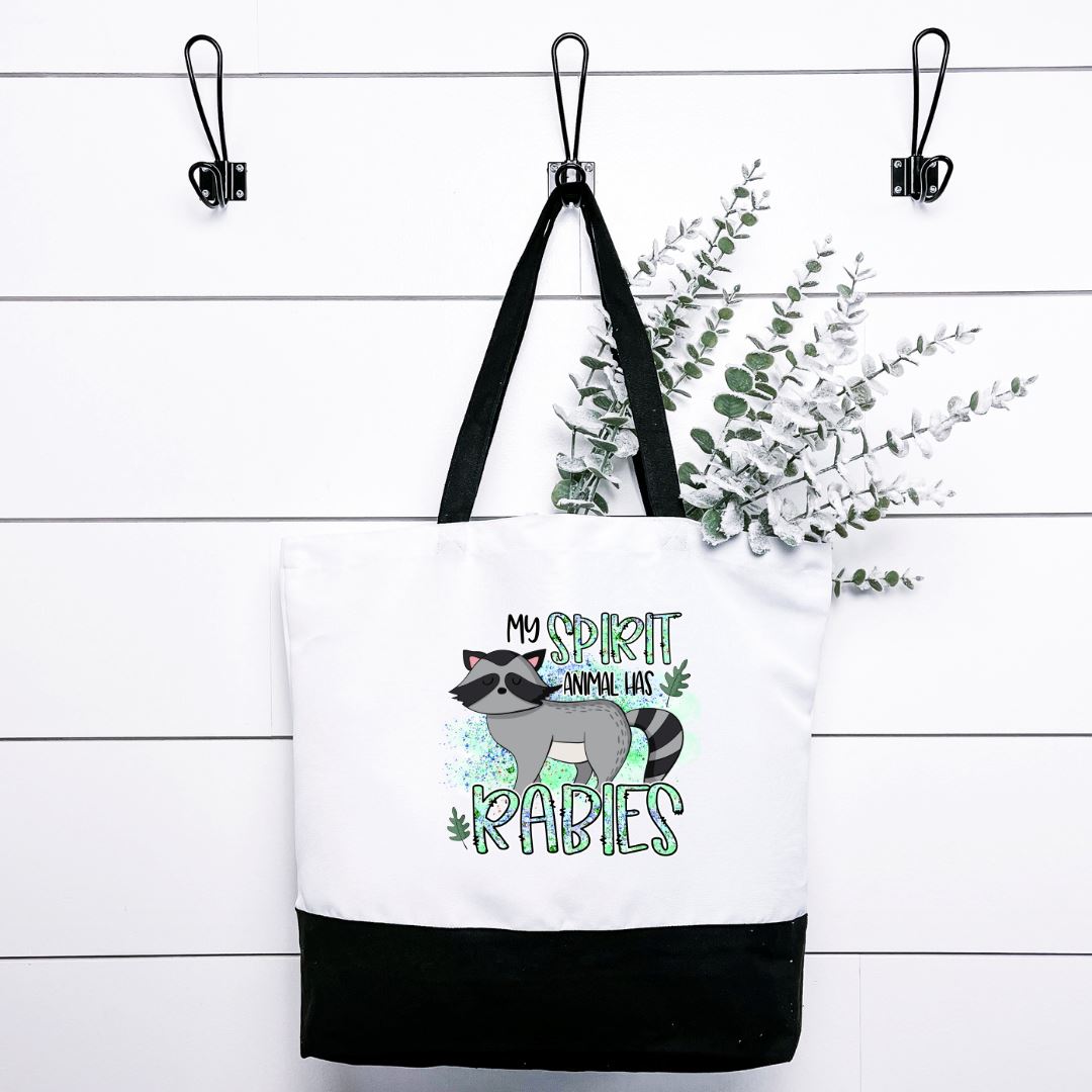 My Spirit Animal Has Rabies Tote Bag Harlow Boutique Official Online Store 