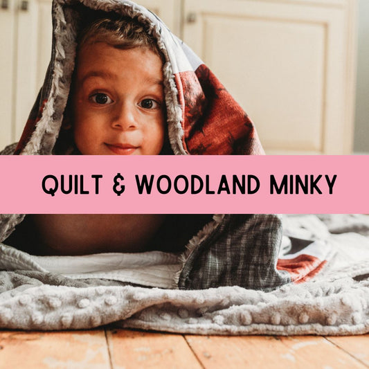 Quilt & Woodland Minky Fabrics Minky Blanket Harlow Boutique Official Online Store 