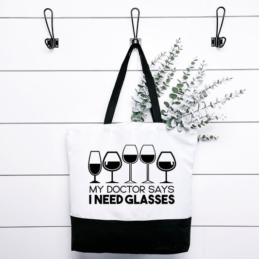 My Doctor Says I Need Glasses Tote Bag Harlow Boutique Official Online Store 