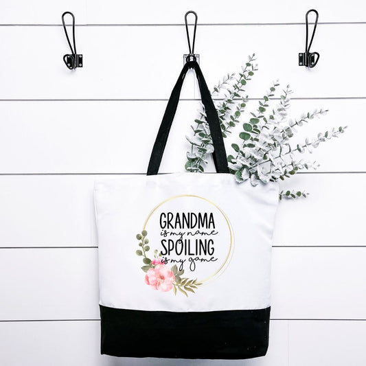 Grandma Is My Name And Spoiling Is My Game Tote Bag Harlow Boutique Official Online Store 