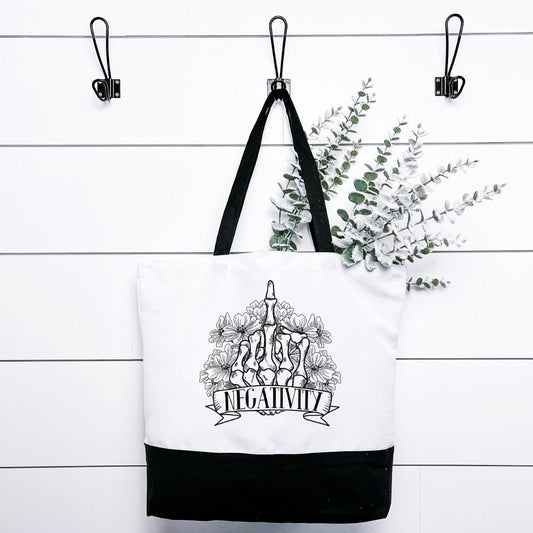 Fuck Negativity Tote Bag Harlow Boutique Official Online Store 