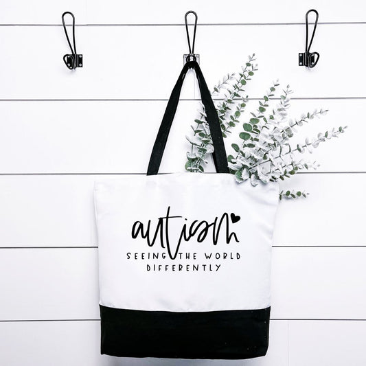 Autism Seeing The World Differently Tote Bag Harlow Boutique Official Online Store 